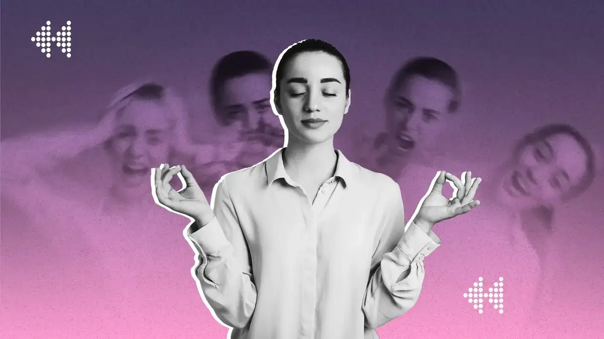A person developing their emotional intelligence and self-awareness