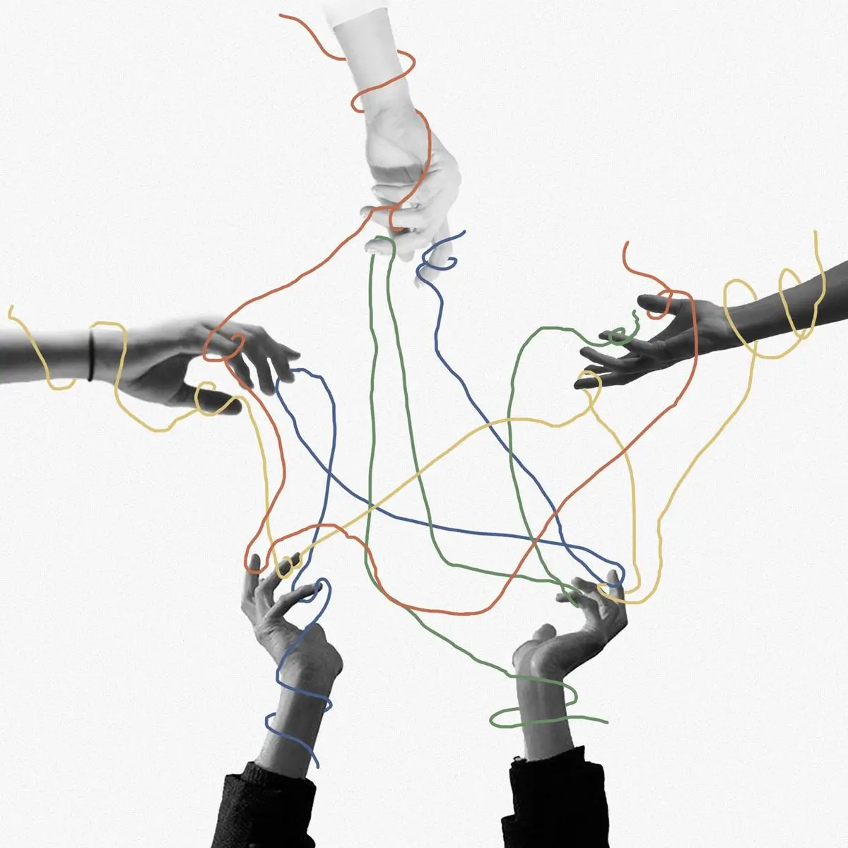 Illustration representing the profiling of team dynamics and group interactions in the workplace